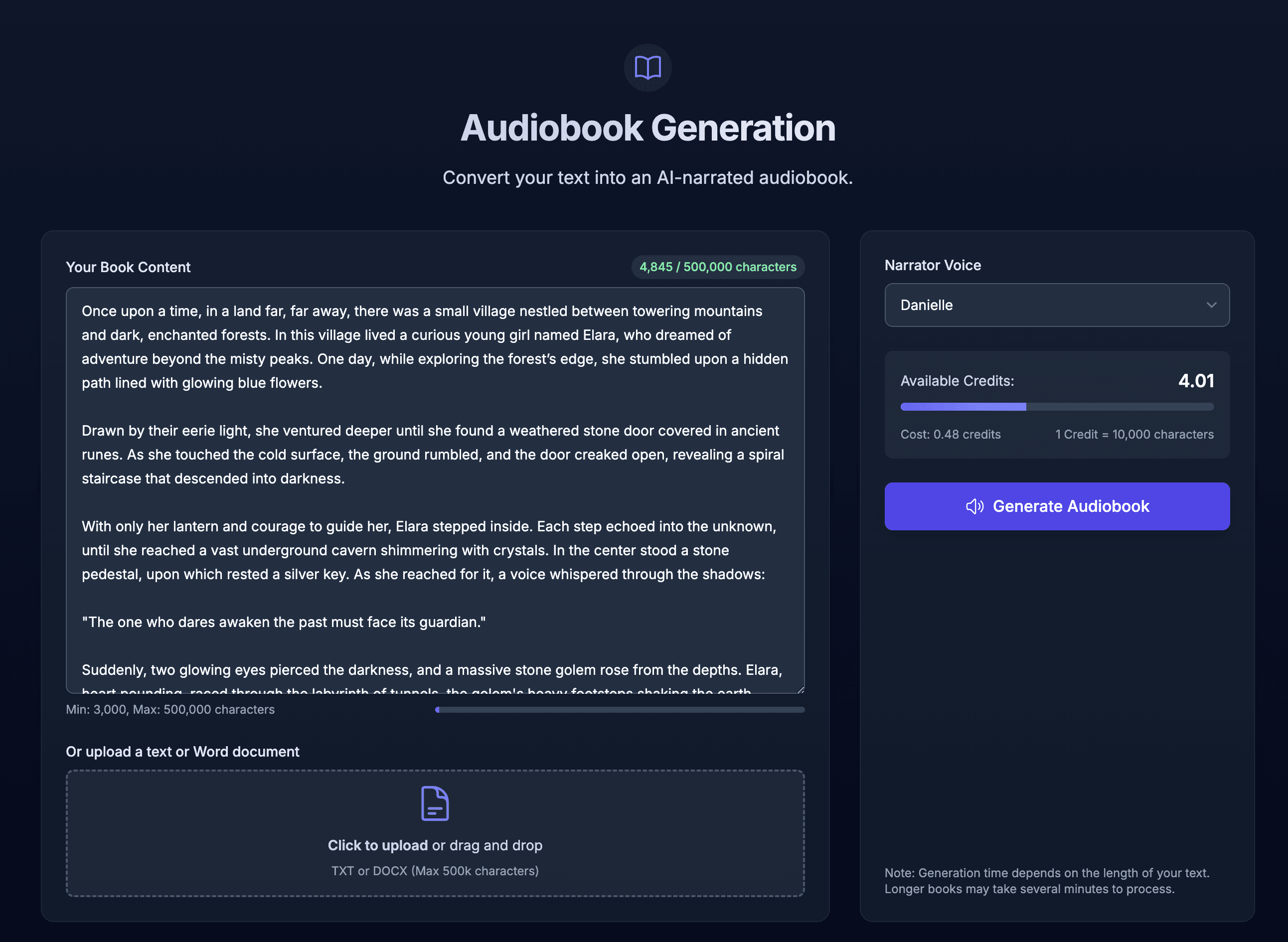 Audiobook Dashboard